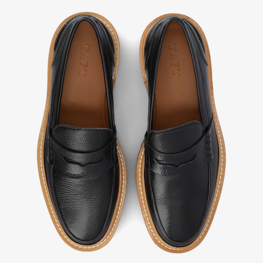 Loafers|Schoenen TAFT | The Country Loafer - Zwarte Designerloafer | Taft