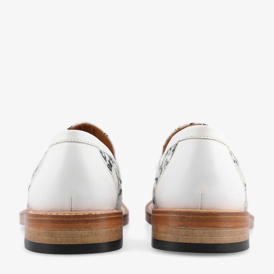 Schoenen|Loafers TAFT | De Fitz Loafer In Eden Blanc - Witte Loafers Voor Heren | Taft