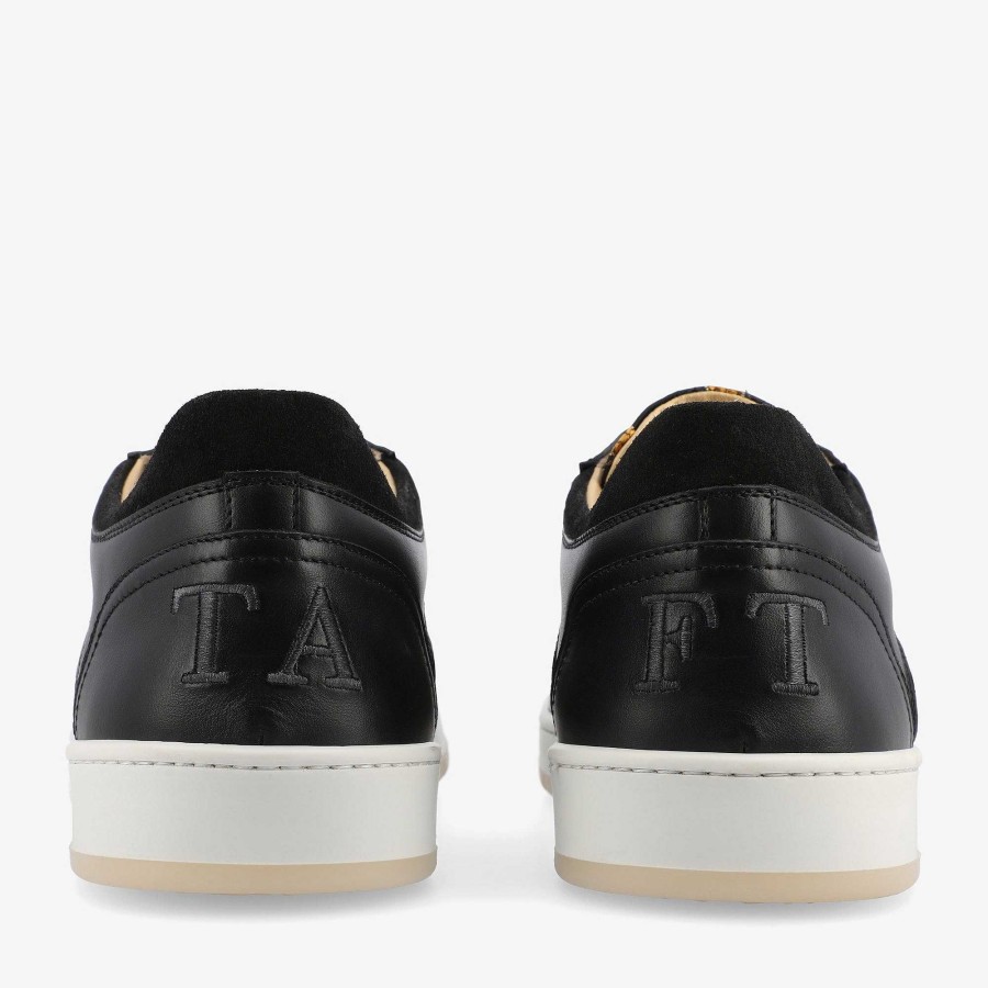 De Rapido-Sneaker|Sneakers TAFT | Rapido Low In Eden Noir - Zwarte Leren Sneakers | Taft