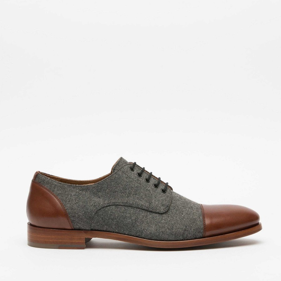 Schoenen TAFT | The Jack Shoe - Grijs/Bruine Leren Schoenen | Taft