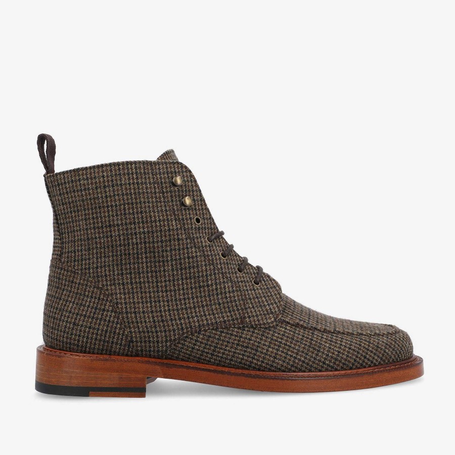 Laarzen TAFT | De Smith Boot In Espresso - Houndstooth-Laars | Taft