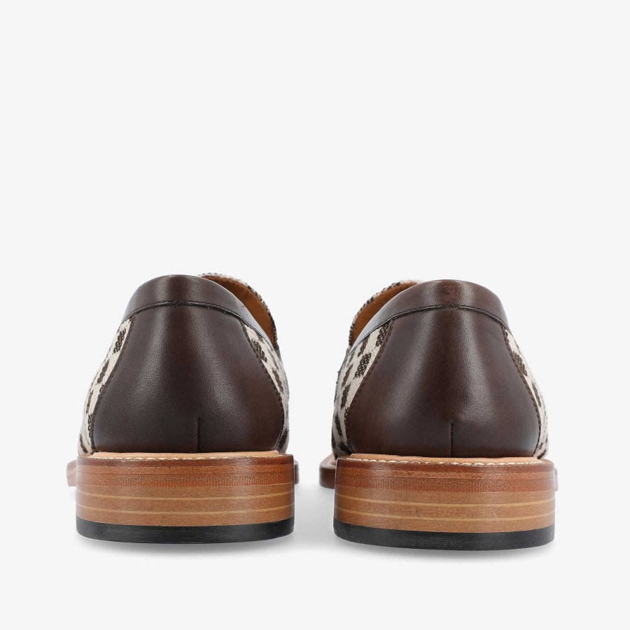 Loafers|Schoenen TAFT | De Fitz-Loafer In Bruine Ruit | Taft