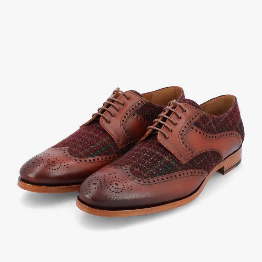 Schoenen TAFT | De Wallace-Schoen In Rode Plaid | Taft