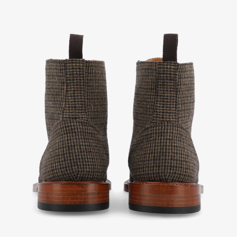 Laarzen TAFT | De Smith Boot In Espresso - Houndstooth-Laars | Taft