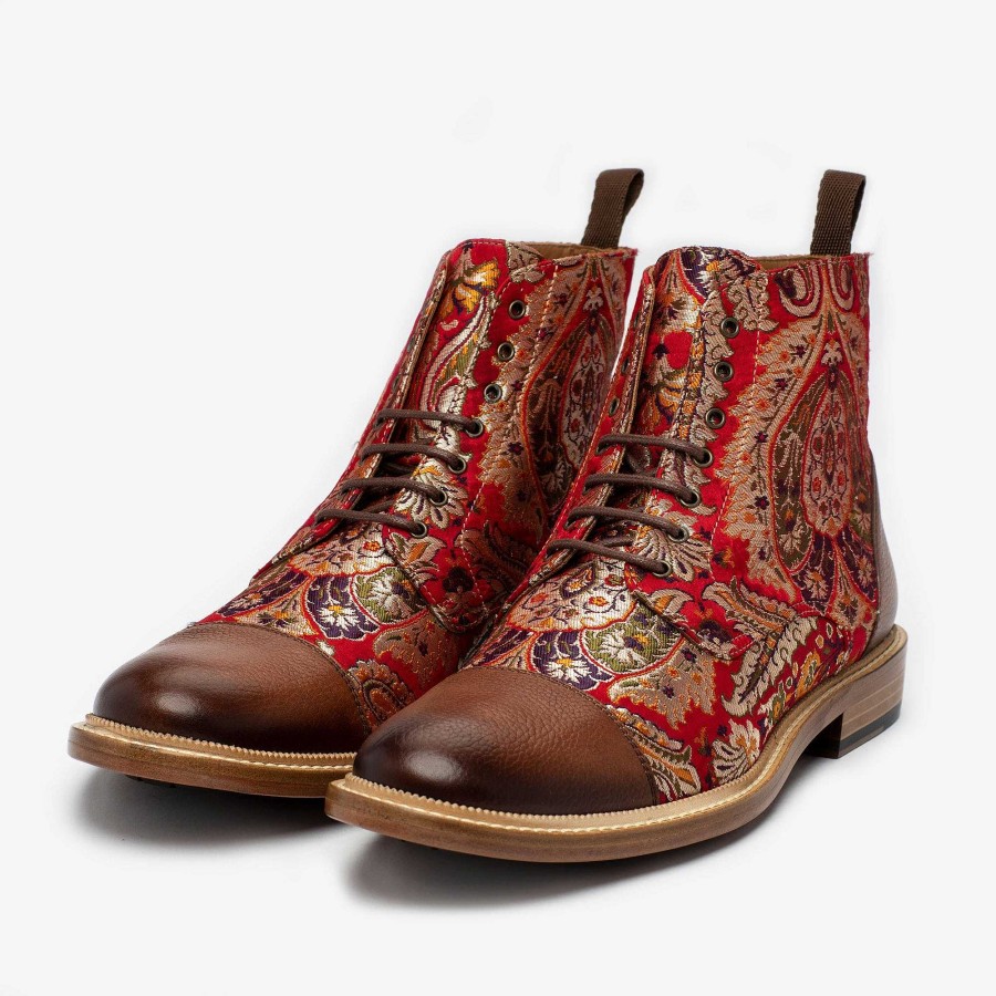 Laarzen TAFT | De Jacklaars In Rood Paisley | Taft