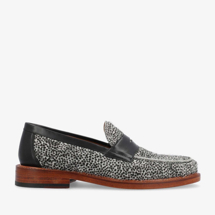 Loafers|Schoenen TAFT | De Fitz Loafer In Regenwolken - Zwart En Wit Stip | Taft