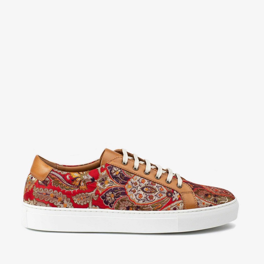 Sneakers TAFT | De Sneaker In Rood Paisley - Unieke Sneakers | Taft