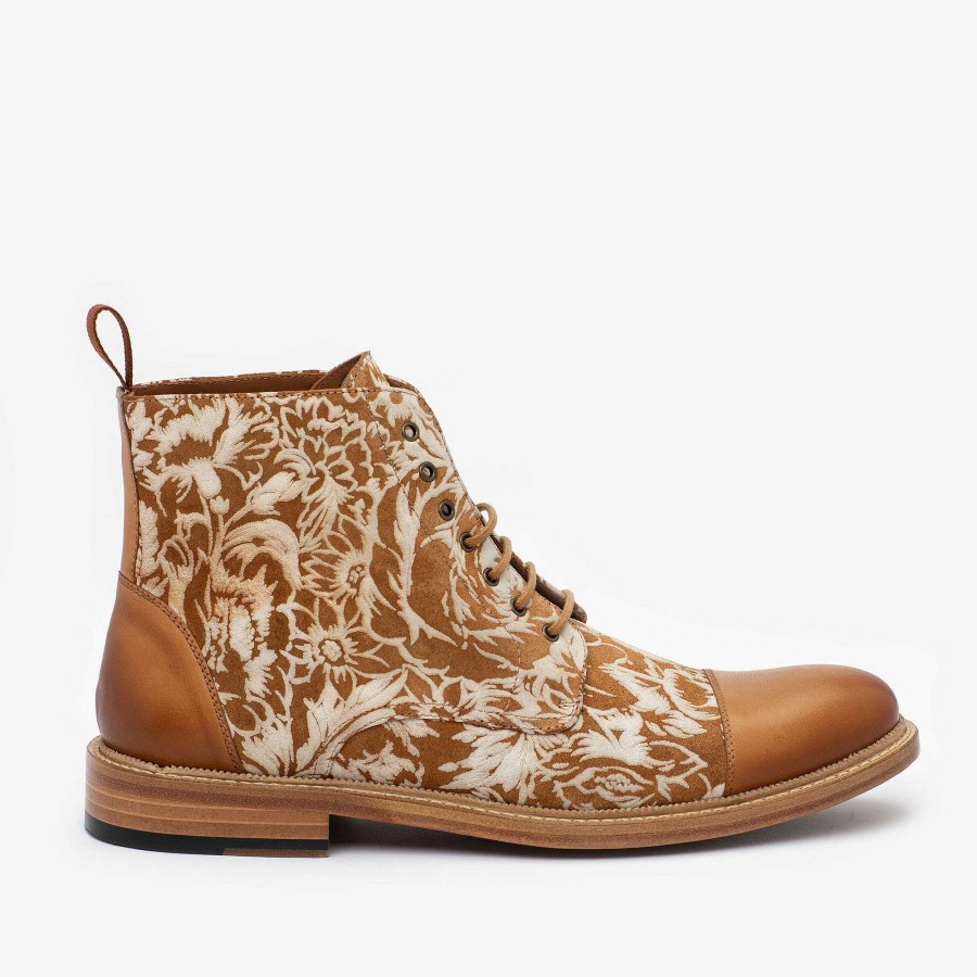 Laarzen TAFT | The Rome Boot - Suede Bloemenlaarzen Met Print | Taft