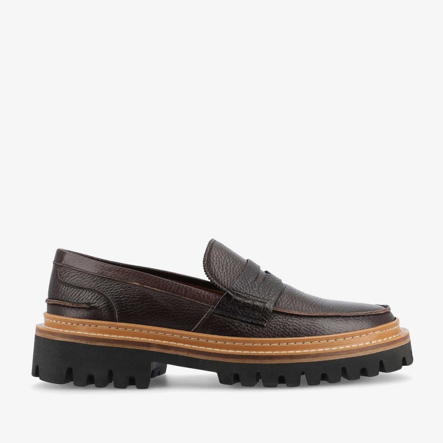 Loafers|Schoenen TAFT | De Country Loafer In Koffie - Donkerbruine Loafer | Taft