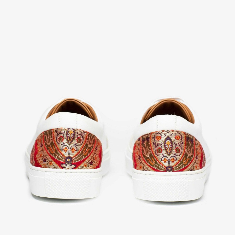 Sneakers TAFT | De Klay Sneaker - Rood/Wit Leren Sneakers | Taft